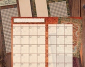 Junk Journal Planner Pages, Printable Planner, Vintage Journal Pages, Life Tracker Prints, Calendar Pages