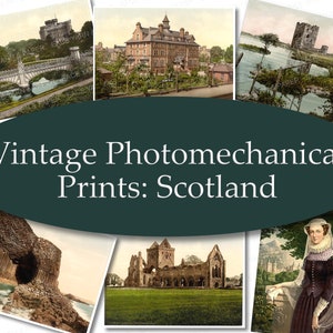 Vintage Photomechanical Polychrome Images of Scotland