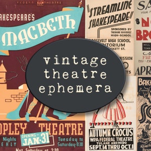 Vintage Theater & Performing Arts Ephemera