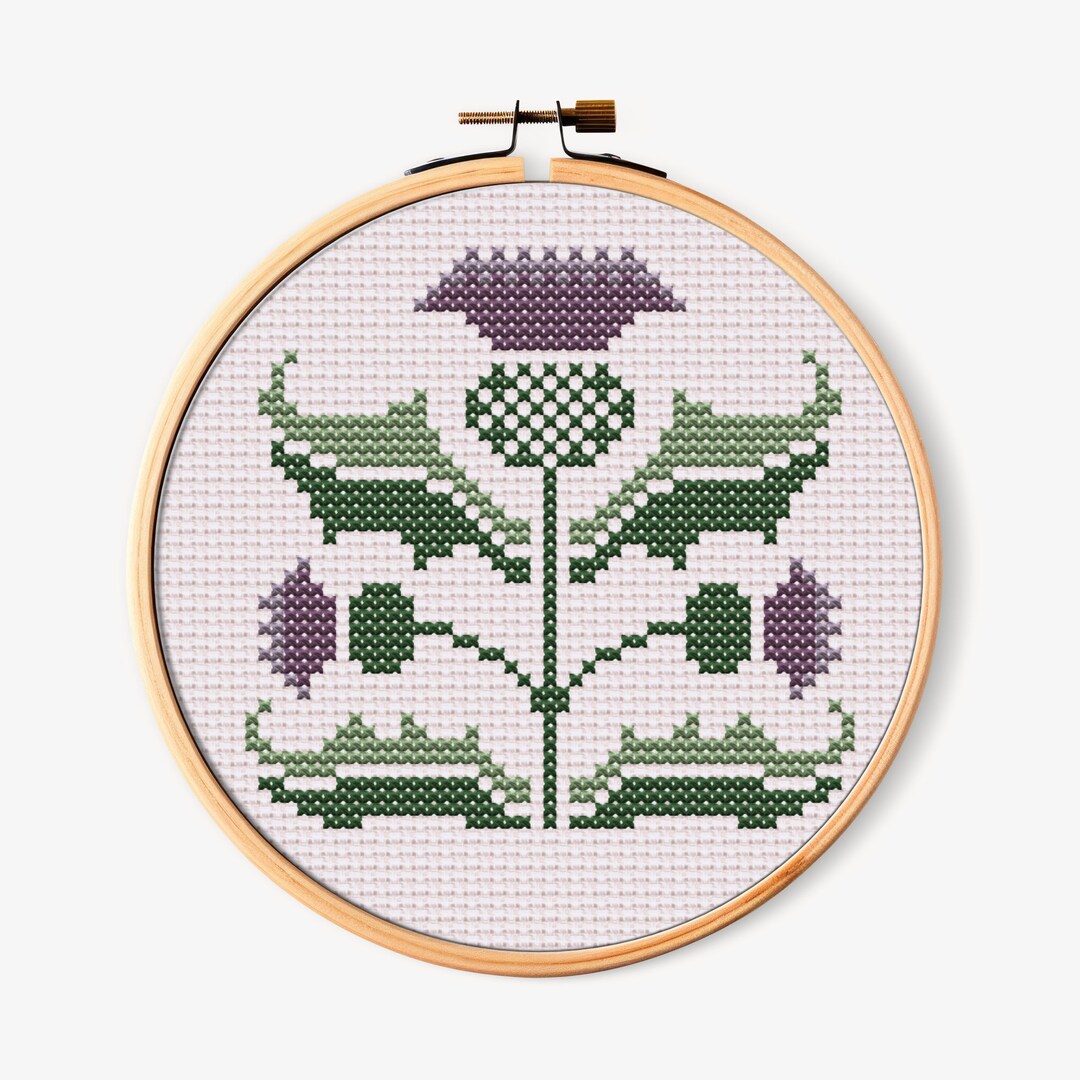 Vintage Thistles Counted Cross Stitch Pattern - Etsy