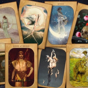 FINE ART TAROT Cards Printable Divination Deck