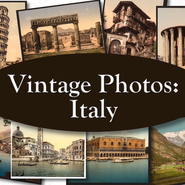 Vintage Polychrome Images of Italy