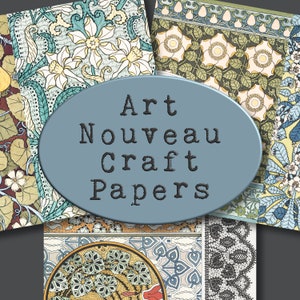 Papeles artesanales Art Nouveau de Maurice Pillard Verneuil