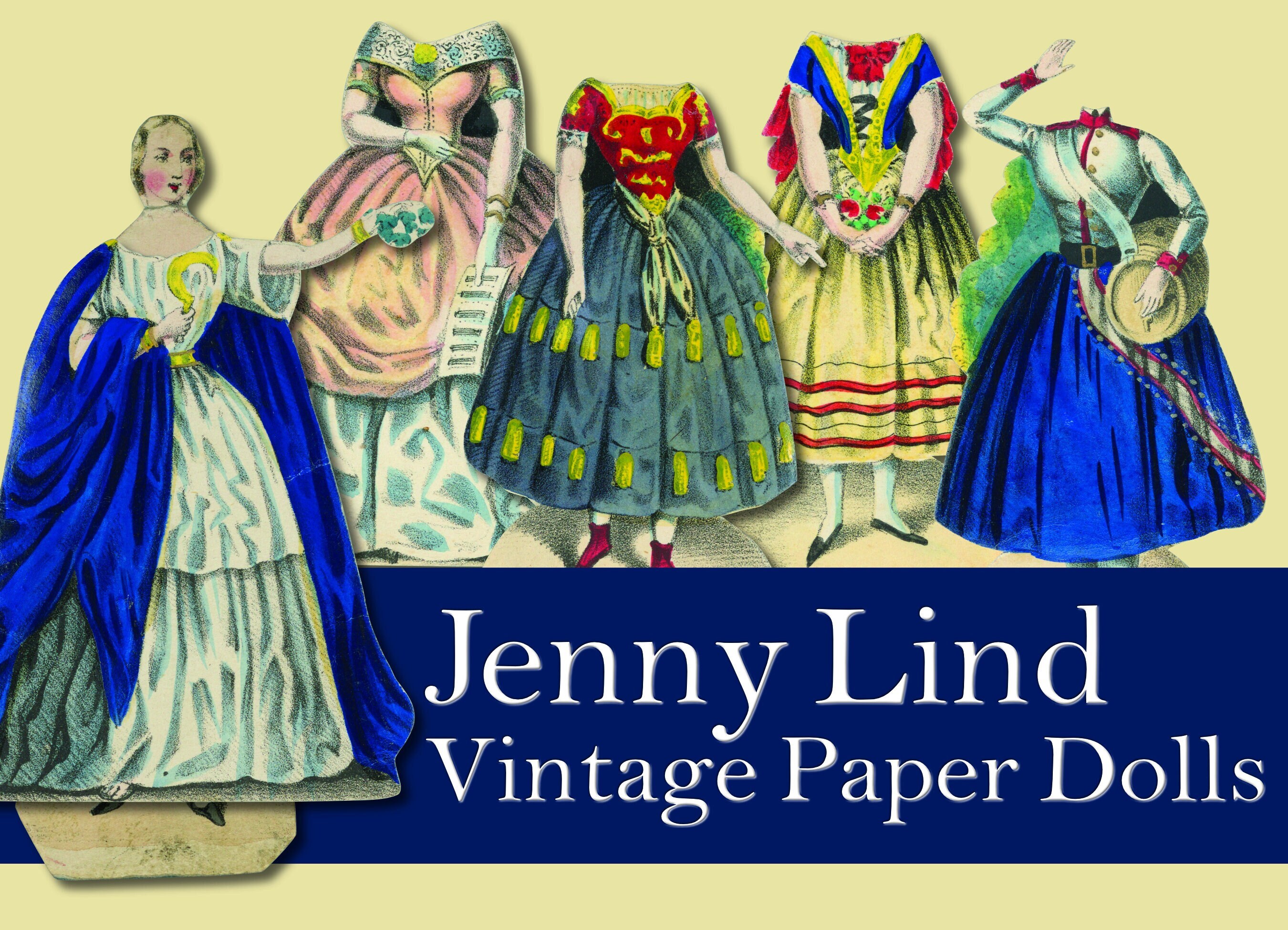 Jenny Lind Vintage Paper Doll Printables Etsy