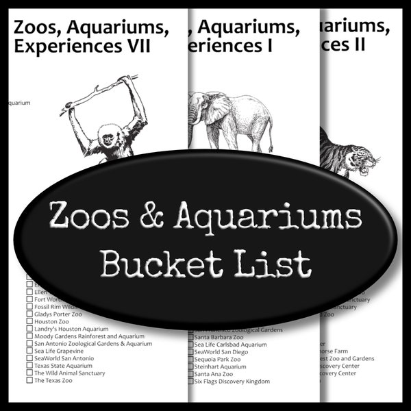 US Zoos and Aquariums Bucket List