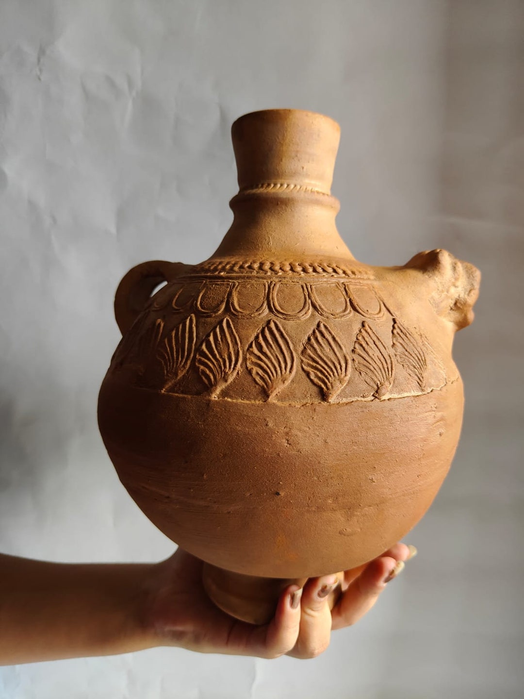 Handmade Clay Terracotta Pot surahi Etsy