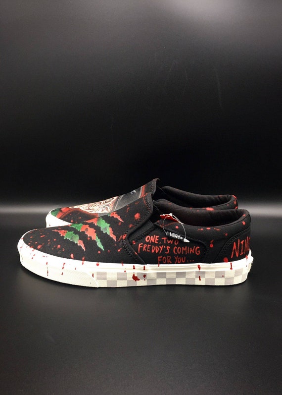vans freddy krueger size 12