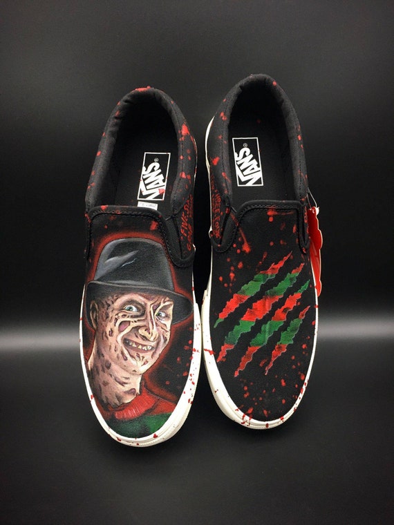 Secretaris Voorzien Krijgsgevangene Freddy Krueger Vans - Etsy