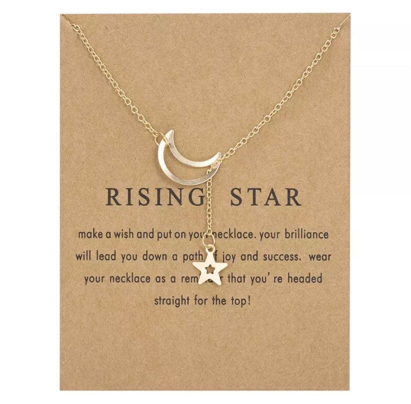 Necklace With Meaning Message Card Necklace Meaningful Gift Etsy UK