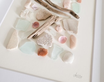 Andressâ - Handmade collages made of driftwood, sea glass and flowers from Rügen - A touch of nature and feeling for your walls