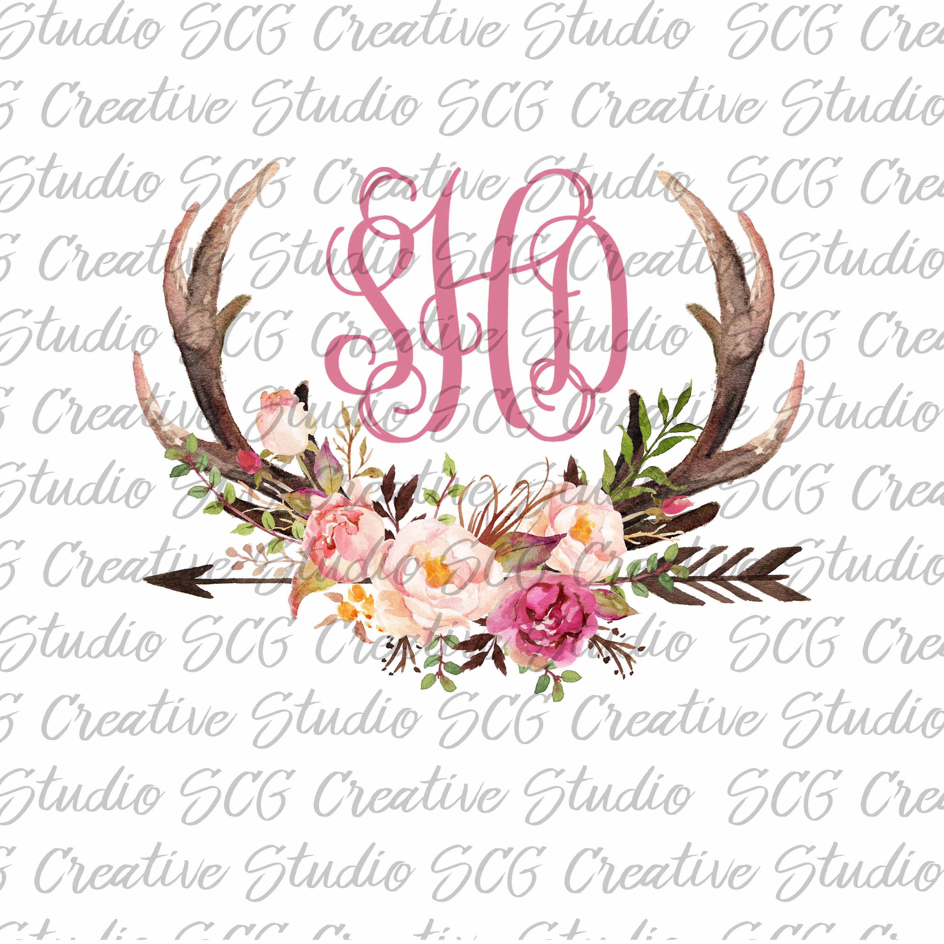 Download Sublimation Designs Downloads Watercolor Antler Digital Etsy