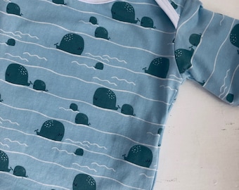 Shirt met korte mouwen baby walvis