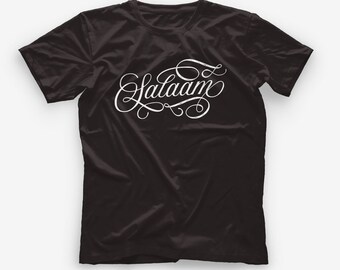 Salaam Peace Arabic T-Shirt / Muslim Gift / Islamic Design / Calligraphy