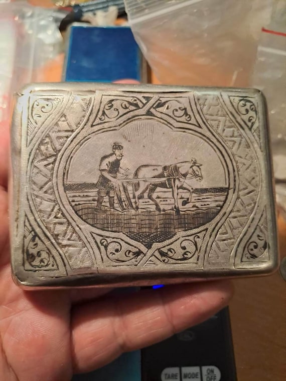 cigarette case collectors Wonderful Very Rare Vintage Russian Imperial Silver Niello Engraved Cigarette  Case, Collection