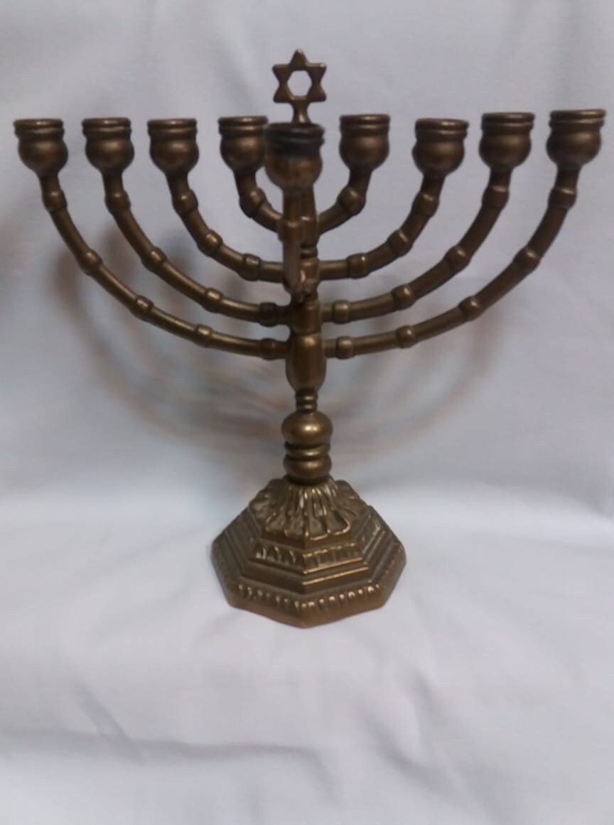 Wonderful Vintage Jewish Candlestick Menorah Jewish Etsy