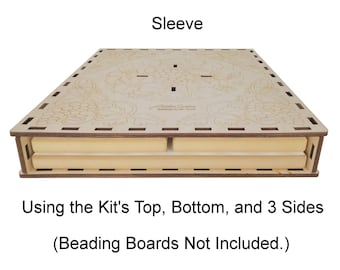 The SLID Kit Beading Board Sleeve, Lid, Storage System by Acclaim Crafts in Wood! #40050
