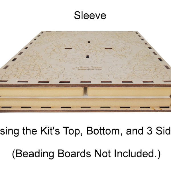 The SLID, a Beading Board Sleeve, Lid, and/or Storage System by Acclaim Crafts in Wood! #40050