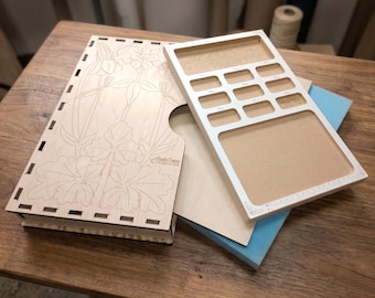 The PortaSeeder System for Traveling Seed Beaders by Acclaim Crafts in Wood! #40055