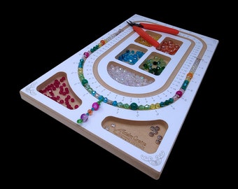 The PortaBeader Wood Beading Board by Acclaim Crafts. #40009