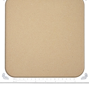 Close-up of the crisp, accurate, convenient, laser-engraved designer's ruler on the Acclaim Crafts Seed Beaders Dream Board.