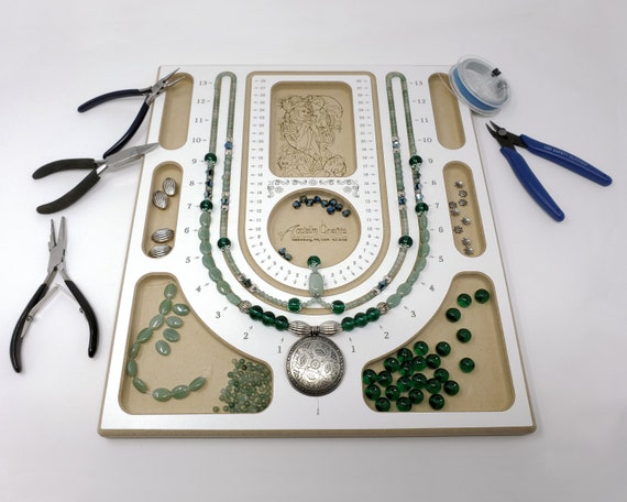 Wooden Mala Bead Design Board and Wooden Bracelet Bead Board as a Bundle  Necklace Design Board for Mala Making, Jewelrydesign, -  Israel