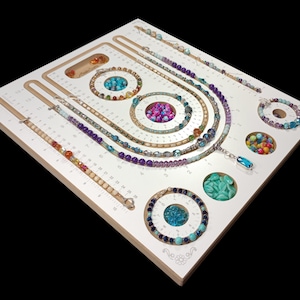 The UniBeader™ Necklace and Bracelet Design Board by Acclaim Crafts in Wood! #40014
