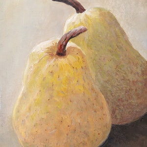 Pears Fruit Art Oil Painting Still Life