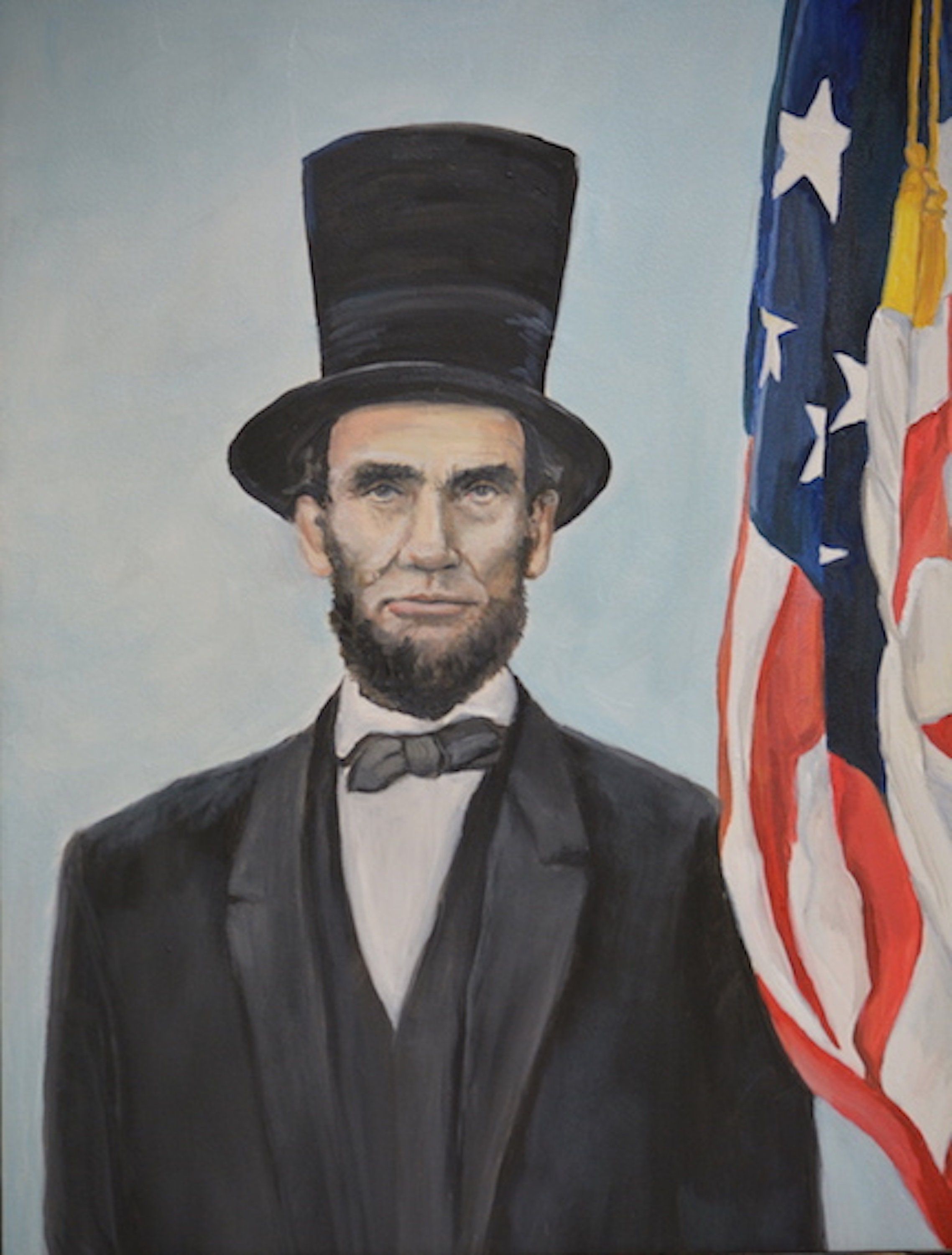 エイブラハム リンカーン オリジナル大統領油絵肖像画 アート額 エイブラハム リンカーン オリジナル大統領油絵肖像画 アート額