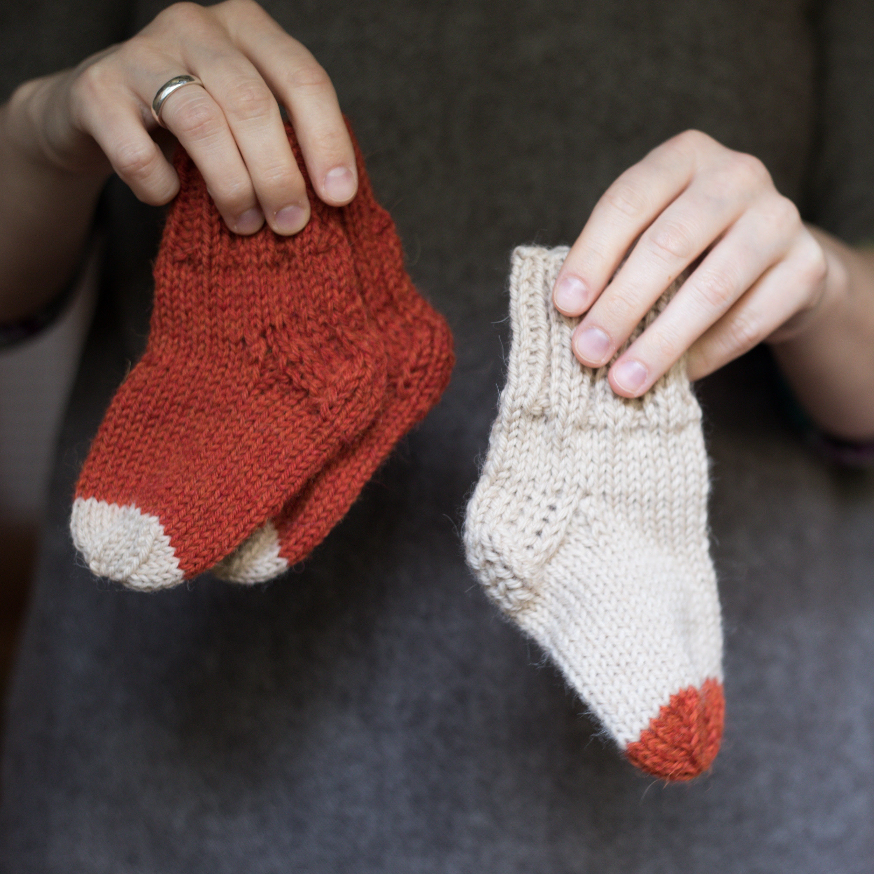 Orange alpaca wool baby socks Soft baby socks Hand knitted Etsy