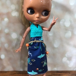 Boho Sewing Crochet Pattern and Tutorial for Blythe Dolls Digital Download & Instructions