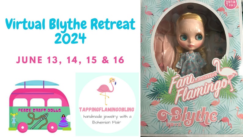 Virtual Blythe Retreat 2024 Registration Pass Ticket and Pattern image 1