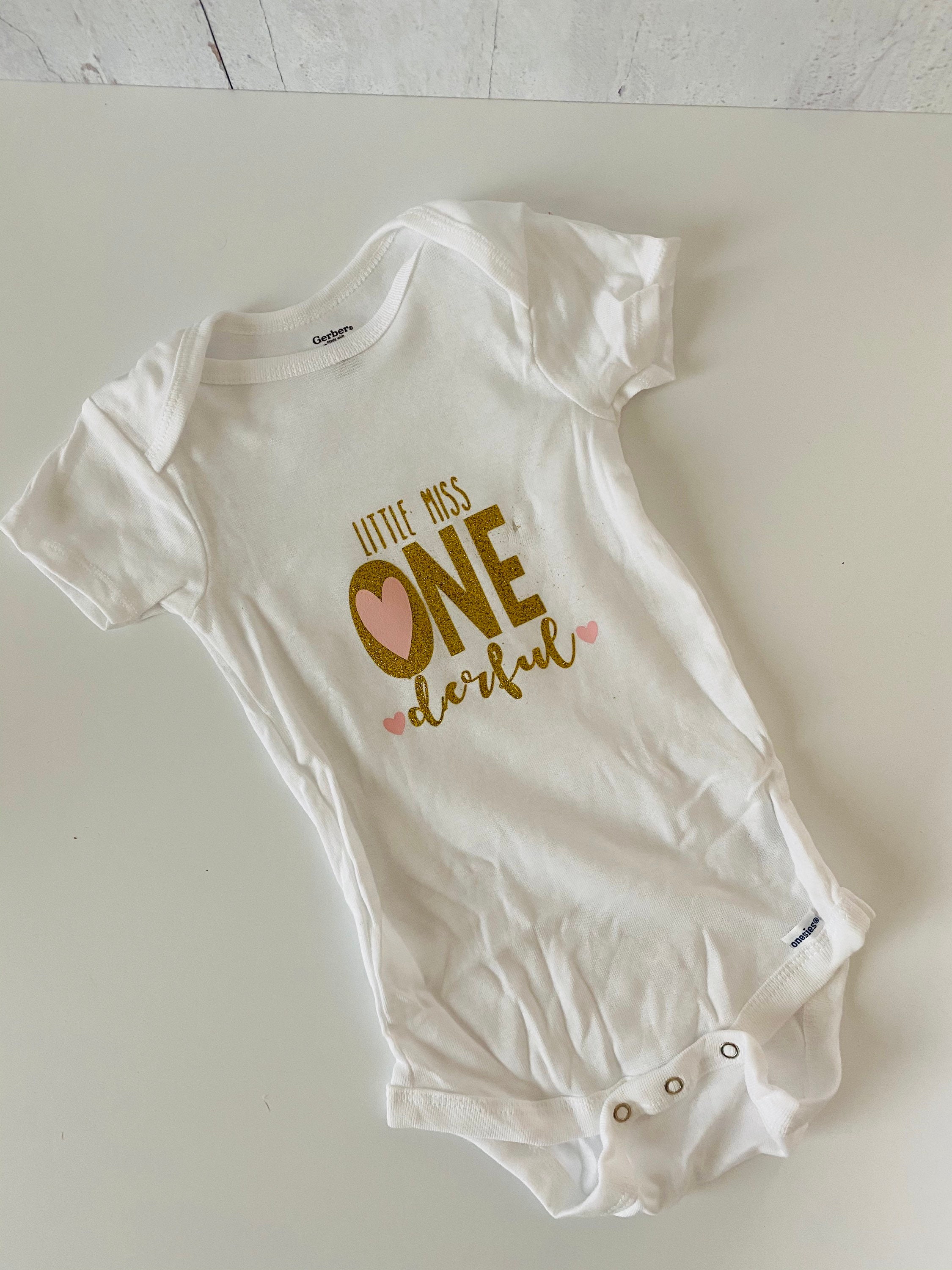 Little Miss Onederful Onesie Etsy