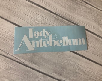 Lady Antebellum Window Vinyl