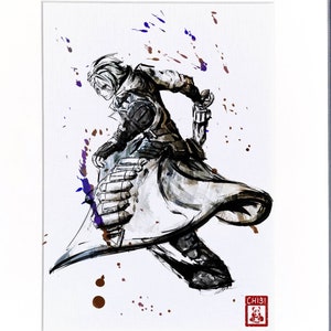Fan Art Print - Final Fantasy XIV Endwalker Thancred Gunbreaker