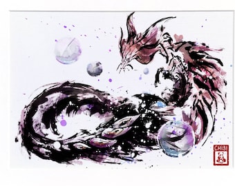 Fanart Print - Monster Hunter Mizutsune Fan Art Print