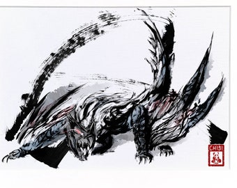 Fanart Print - Monster Hunter Nargacuga Fan Art