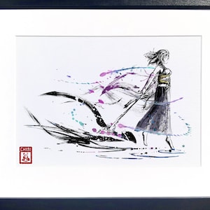 Stampa Fanart - Fan art di Final Fantasy X Yuna Ink