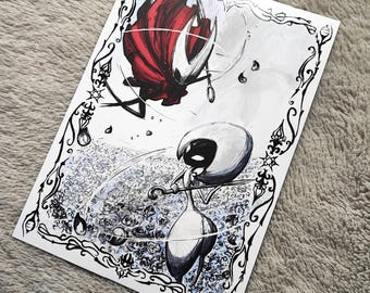 Art Print - A4 Inked Hornet Silksong Fanart