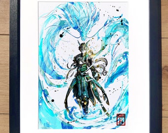 Fanart Print - Dan Heng Imbibitor Lunae Honkai Star Rail Print