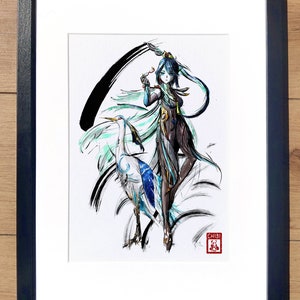 Fanart Print - Cloud Retainer Xianyun Genshin Impact Print