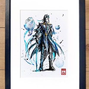Impresión de fan art: impresión de Genshin Impact de Neuvillette