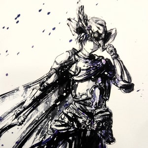 Fan Art Print - Final Fantasy XIV Zero Fanart - Etsy UK