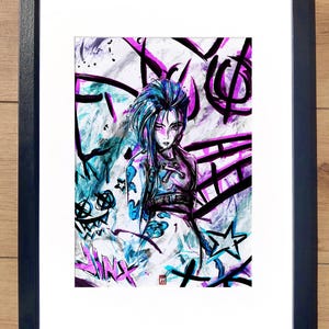 Impresión de fan art: Impresión de Arcane Jinx