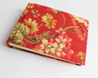 Fotoalbum  Album Stoffalbum Blumen Flowers 21x15