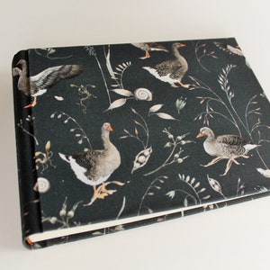 Geese Goose Gray Geese Photo Album Album Photobook Fabric Album Nature Animals Children Nature 21x16 Waldorf Drescher image 2