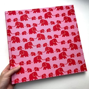 Album fotografico album per bambini album elefante elefanti album per bambini album in tessuto album per bambini album dei ricordi regalo di nascita regalo