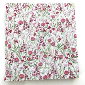 Flower meadow photo album photobook fabric album flowers album flower nature 24x25 acufactum
