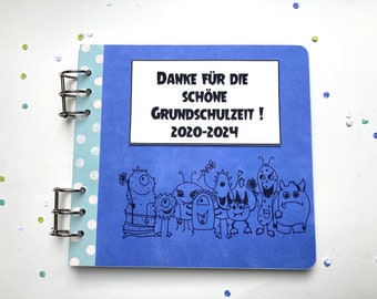 Abschiedsalbum Grundschule Erinnerungsalbum Album Monster Lehrer/Lehrerin Album Schule Abschied Abschiedsgeschenk Geschenk Lehrer