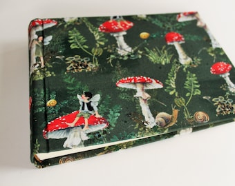 Photo Album Photobook Forest Wood Mushrooms Fabric Album Nature Animals Children Nature 21x16 Waldorf