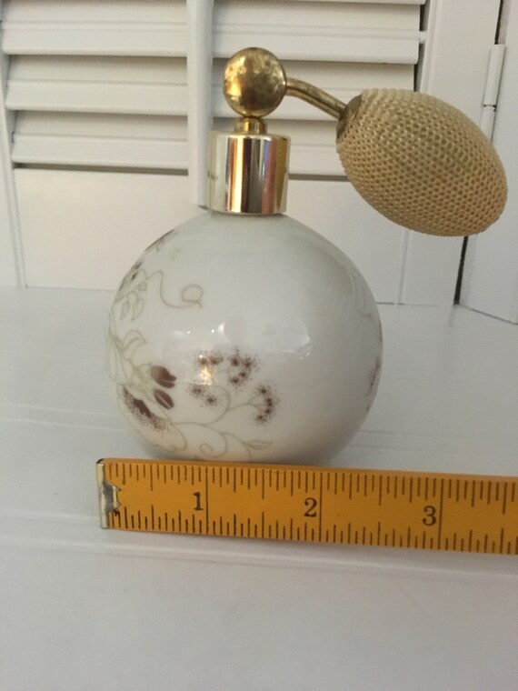 Porcelain Perfume Bottle J Lona Vintage Tiger Print Perfume Bottle